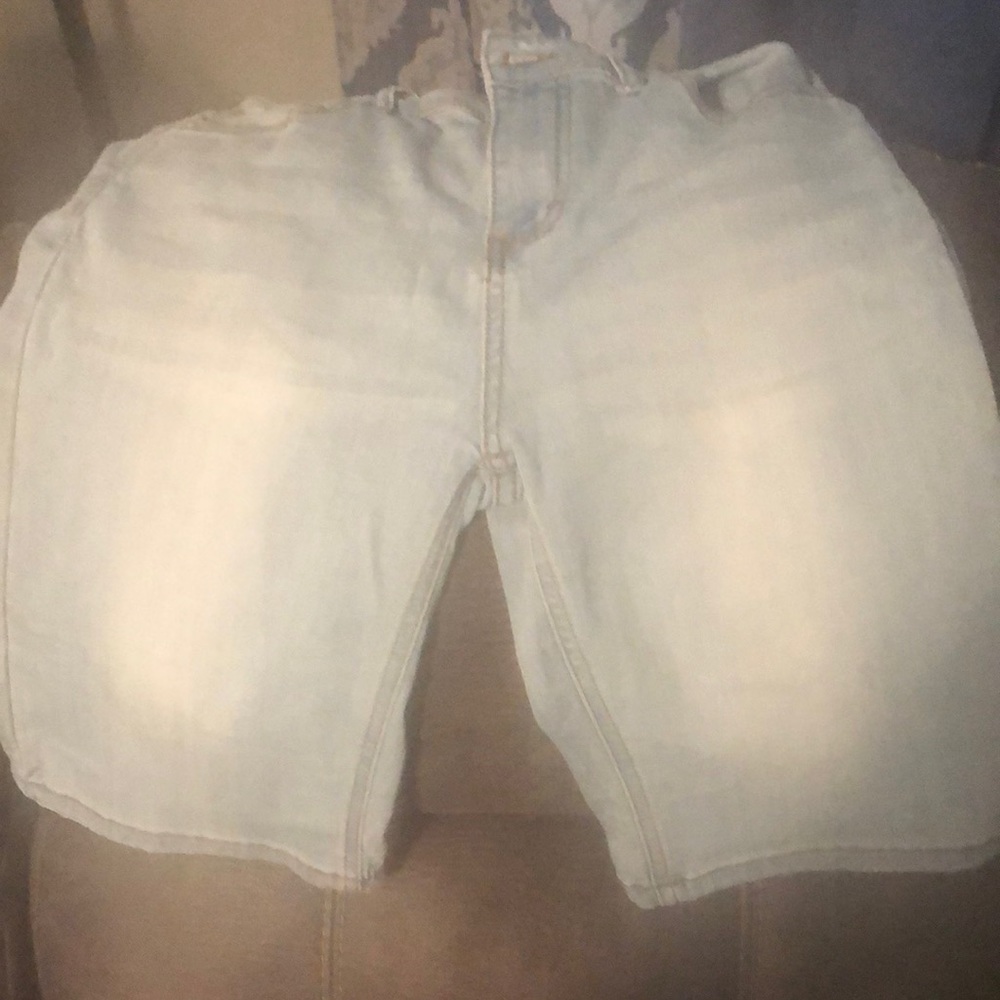 Stone wash blue jeans
